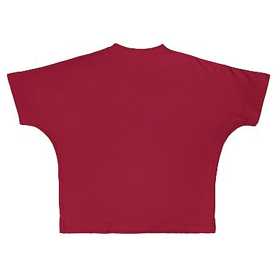 Women's Pressbox Crimson Alabama Crimson Tide Flannigan Oversized T-Shirt