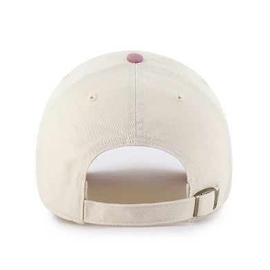 Men's '47 Natural/Pink Boston Red Sox Two-Tone Fashion Clean Up Adjustable Hat