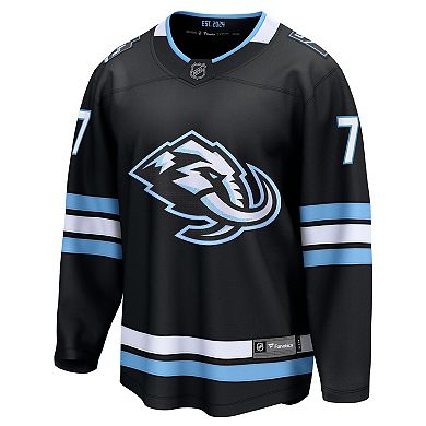 Men's Fanatics JJ Peterka Black Utah Mammoth Home Breakaway Jersey