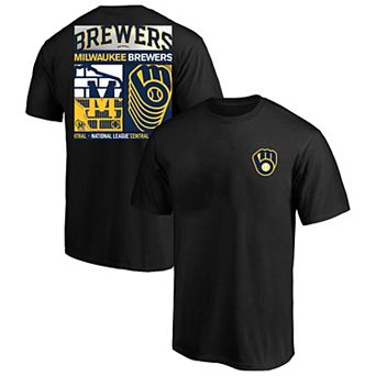 Men's Profile Black Milwaukee Brewers Big & Tall Two-Sided Graphic T-Shirt