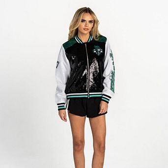 Women's The Wild Collective Black New York Liberty Sequin Jacket