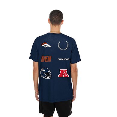 Men's New Era Navy Denver Broncos Match T-Shirt