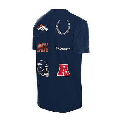 Men's New Era Navy Denver Broncos Match T-Shirt