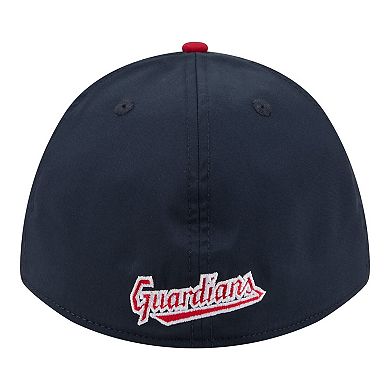 Men's New Era Navy/Red Cleveland Guardians Rope M-Crown A-Frame 39THIRTY Flex Hat