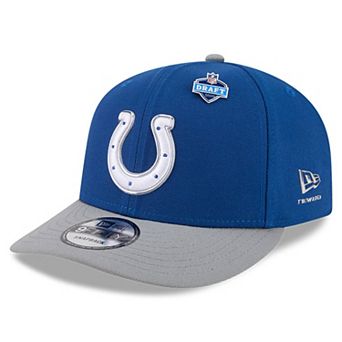 Youth New Era Royal/Gray Indianapolis Colts 2026 NFL Draft Pre-Curved 9FIFTY Snapback Hat