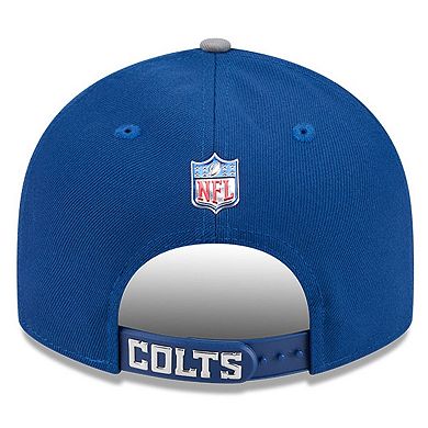 Youth New Era Royal/Gray Indianapolis Colts 2026 NFL Draft Pre-Curved 9FIFTY Snapback Hat