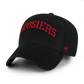 Men's '47 Black Indiana Hoosiers Clean Up Adjustable Hat