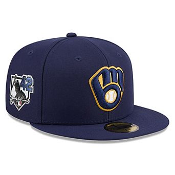 Men's New Era Navy Milwaukee Brewers 2026 Jackie Robinson Day 59FIFTY Fitted Hat