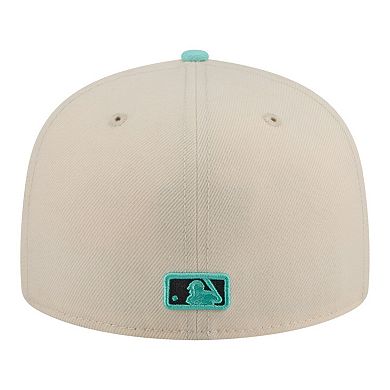 Men's New Era Light Beige/Turquoise Baltimore Orioles Two-Tone Color Pack 59FIFTY Fitted Hat