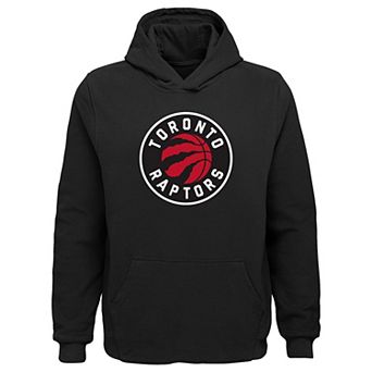 Youth Outerstuff Black Toronto Raptors Primary Logo Pullover Hoodie