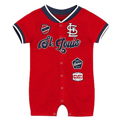 Newborn Outerstuff Red St. Louis Cardinals Pinch Coverall
