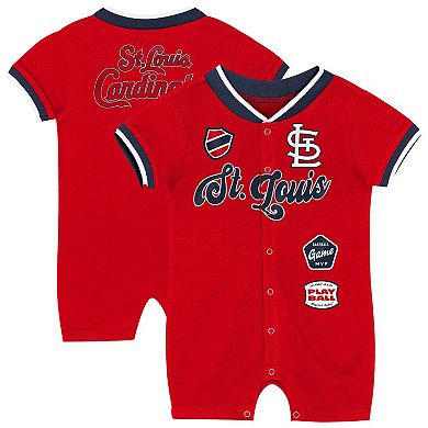 Newborn Outerstuff Red St. Louis Cardinals Pinch Coverall