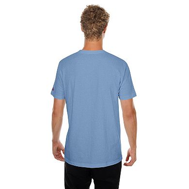 Men's New Era Light Blue Philadelphia Phillies Oversized Throwback Distressed T-Shirt