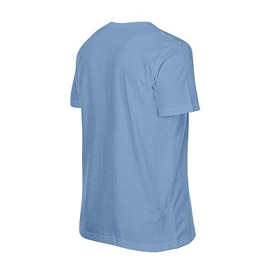 Men's New Era Light Blue Philadelphia Phillies Oversized Throwback Distressed T-Shirt