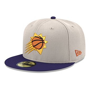 Men's New Era White/Purple Phoenix Suns Chrome Two-Tone 59FIFTY Fitted Hat