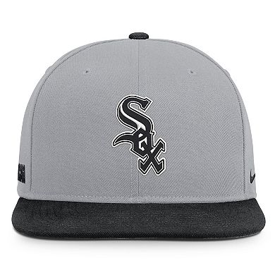 Men's Nike Gray/Black Chicago White Sox Primetime Pro Dri-FIT Snapback Hat