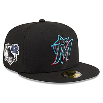 Men's New Era Black Miami Marlins 2026 Jackie Robinson Day 59FIFTY Fitted Hat