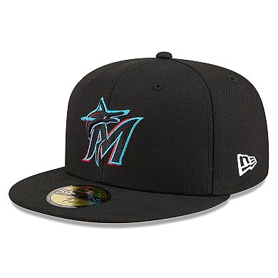 Men's New Era Black Miami Marlins 2026 Jackie Robinson Day 59FIFTY Fitted Hat