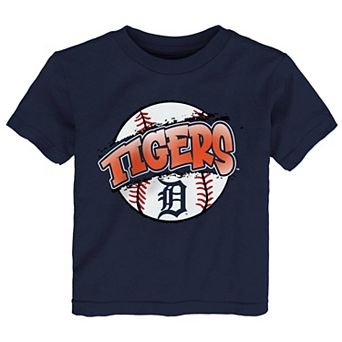 Toddler Outerstuff Navy Detroit Tigers Split Ball T-Shirt