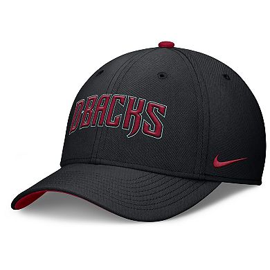 Men's Nike Black Arizona Diamondbacks Primetime Rise Dri-FIT Flex Hat