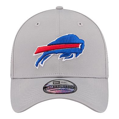 Men's New Era Gray Buffalo Bills Perforated 39THIRTY Flex Hat