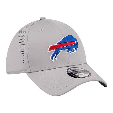 Men's New Era Gray Buffalo Bills Perforated 39THIRTY Flex Hat