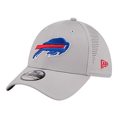 Men's New Era Gray Buffalo Bills Perforated 39THIRTY Flex Hat