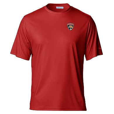 Men's Red Florida Panthers Terminal Tackle Omni-Shade T-Shirt