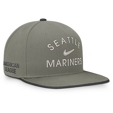 Men's Nike Olive Seattle Mariners Pro Dri-FIT Snapback Hat