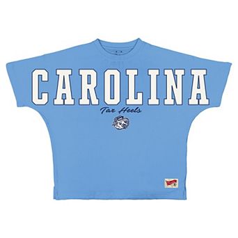Women's Pressbox Carolina Blue North Carolina Tar Heels Flannigan Oversized T-Shirt