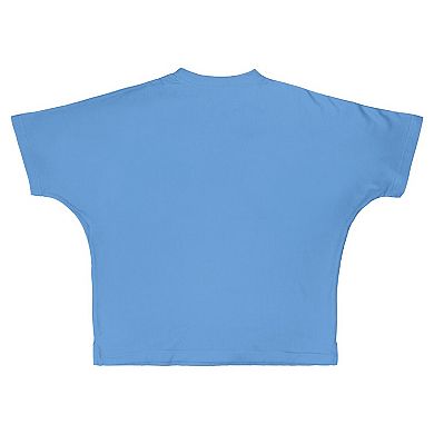Women's Pressbox Carolina Blue North Carolina Tar Heels Flannigan Oversized T-Shirt