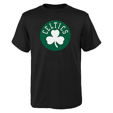 Youth Outerstuff Black Boston Celtics Primary Logo T-Shirt