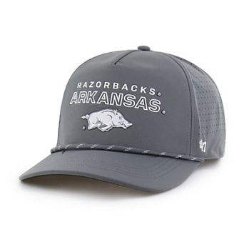 Men's '47 Gray Arkansas Razorbacks Forward Vent Hitch Rope Adjustable Hat