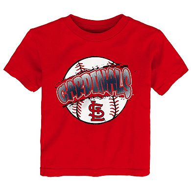 Toddler Outerstuff Red St. Louis Cardinals Split Ball T-Shirt