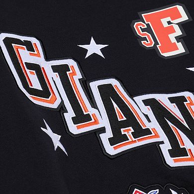 Women's Mitchell & Ness Black San Francisco Giants Pep Rally Sweatshirt