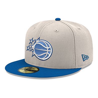 Men's New Era White/Blue Orlando Magic Chrome Two-Tone 59FIFTY Fitted Hat