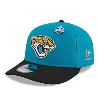 Men's New Era Teal/Black Jacksonville Jaguars 2026 NFL Draft On Stage Pre-Curved 9FIFTY Snapback Hat