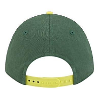 Unisex New Era Green/Yellow Seattle Storm Team Loyal Script Two-Tone M-Crown 9FORTY Adjustable Hat