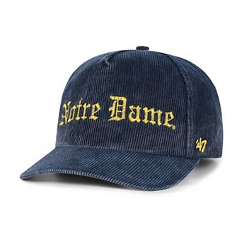 Men's '47 Navy Notre Dame Fighting Irish Reclaim Snow Wash Corduroy Hitch Adjustable Hat