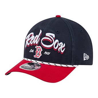 Men's New Era Navy/Red Boston Red Sox Team Loyal 9FORTY M-Crown Adjustable Hat