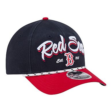Men's New Era Navy/Red Boston Red Sox Team Loyal 9FORTY M-Crown Adjustable Hat