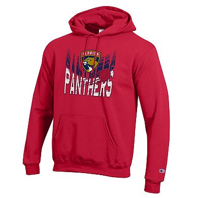Men's Champion Red Florida Panthers Powerblend Hoodie