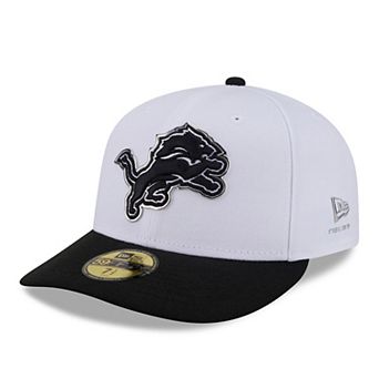 Men's New Era White/Black Detroit Lions 2026 NFL Draft Pre-Curved 59FIFTY Fitted Hat