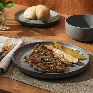 Gibson Elite Pasco 12pc Reactive Glaze Dinnerware Set