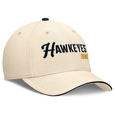 Men's Nike Natural Iowa Hawkeyes 2026 Primetime Swooshflex Hat