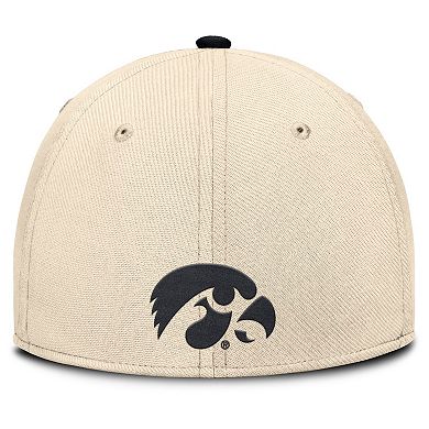 Men's Nike Natural Iowa Hawkeyes 2026 Primetime Swooshflex Hat