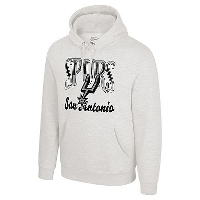 Unisex Stadium Essentials Oatmeal San Antonio Spurs Sky High Hoodie