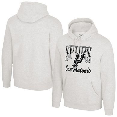 Unisex Stadium Essentials Oatmeal San Antonio Spurs Sky High Hoodie