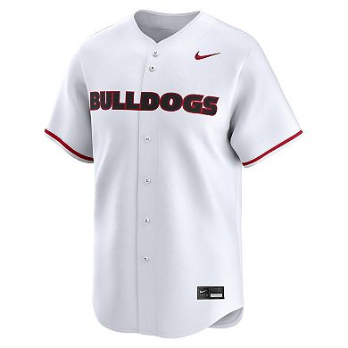 Men's Nike White Georgia Bulldogs Baseball Limited Jersey