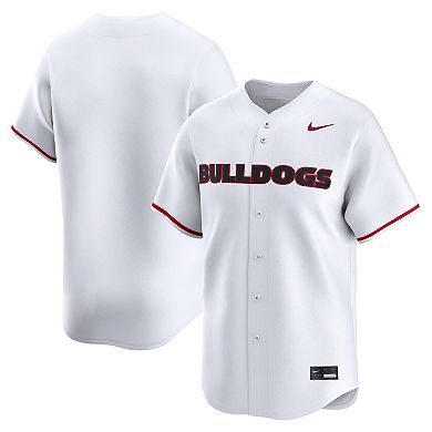 Men's Nike White Georgia Bulldogs Baseball Limited Jersey